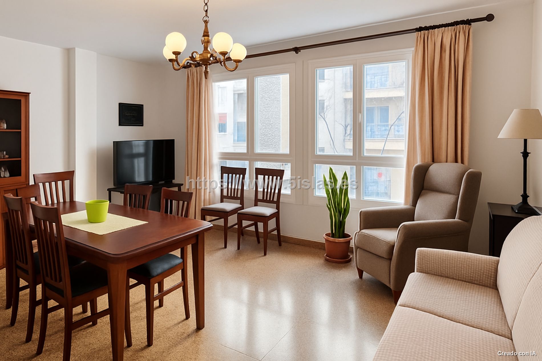 Piso de tres habitaciones en Eusebio Estada