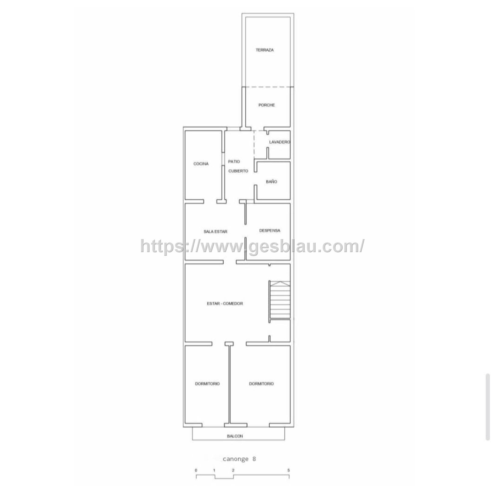 Piso alquilado. NO hipotecable.